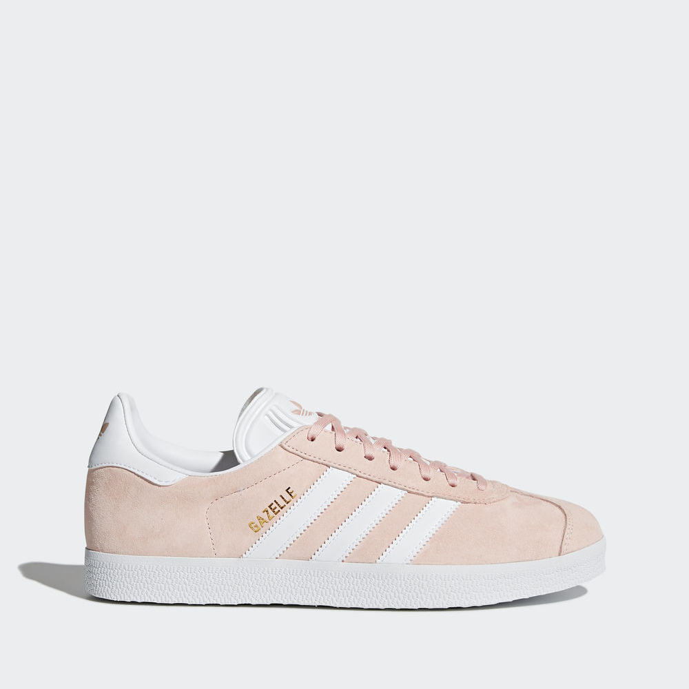 Adidas Gazelle - Originals γυναικεια - Ροζ/Ασπρα/Χρυσο Χρωμα Μεταλλικός,Μέγεθος: EU 36 – 54 2/3 (125